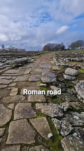3rd-century Roman road at Vindolanda Roman Fort in Northumberland, England. | International Man of History