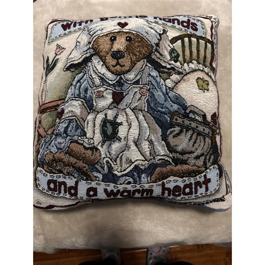Boyds Bears & Friends Tapestry Throw Pillow Nurse Bear Gentle Hands Warm Heart - Etsy