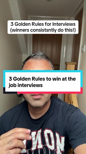 Three golden rules to ace any interview. Winners do these three things! #interviewskills #interviewanswers #jobinterviewtips #interviewquestionsandanswers #careeradvice #jobinterviewtips #interviewpreparation #leadershipinterviews #creatorsearchinsights