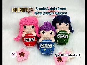 Amigurumi | HUNTR/X Crochet Dolls from KPop Demon Hunters
