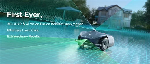 Neomow X SE Robot Lawn Mower Perimeter Wire Free for 0.75 Acre 3D LiDAR SLAM Vision Mapping Robotic Lawnmower with 4G, No RTK Station Required, AI Accurate Obstacle Avoidance, App Control, Anti-Theft