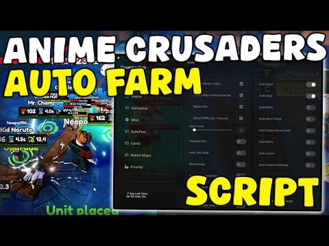 [🐉UPDATE 4.0] Roblox Anime Crusaders Script Auto Farm, Macro, Infinite Gems Pastebin 2026