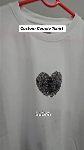 Customized Couple T-Shirt ❤️ | Turning Love into Prints | Couple Goals