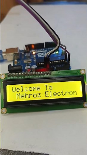 Interface I2C lcd with arduino#arduinoprojects #lcd #electronicengineering #arduinoprogramming