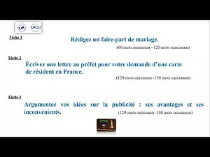 TCF *** L’Expression Écrite avec l'exemple et les rédactions corrigées (Tâche 1-2-3) * Dossier 13