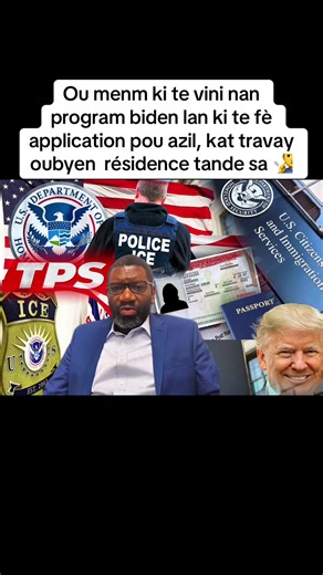 Ou menm ki te vini nan program biden lan ki te fè application pou azil, kat travay oubyen résidence tande sa 🧏‍♂️#fypシ゚viral #fypシ゚ #haitiantiktok #unitedstates #viralvideo