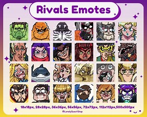 Marvel Rivals Emotes Pack | Twitch, Discord, Youtube (instant Download) - Etsy
