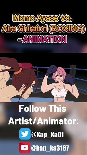 Momo Ayase Vs. Aira Shiratori (BOXING) - ANIMATION #dandadan #boxing #fighting #anime
