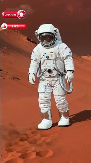 Astronaut on Mars 🌌 First Human Steps on the Red Planet #space #spaceexploration #mars #universe