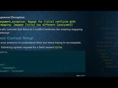 How to Update ElasticSearch Mapping Without Conflicts