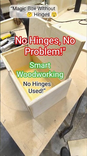 Magic Box Without Hinges 😲 | Creative Woodworking Idea! #diy #woodworking #trending #tips #shorts
