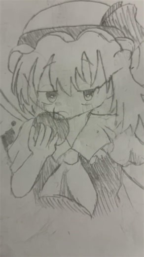 静岡茶片手に描きました #フランドールスカーレット #イラスト #かっこいい #アナログイラスト #東方 #バズれ