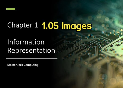 A Level CIE英国剑桥剑桥计算机课程 9618 全英课程 Chapter1 Lesson5 1.05 Images