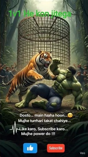 😮Hulk sv tiger😮 #viral #short