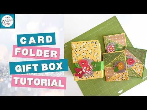 Card Folder Gift Set Tutorial - FREE SVG