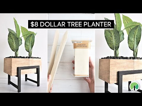 DIY Planter Box | We made this planter box for $8 using DOLLAR TREE products!