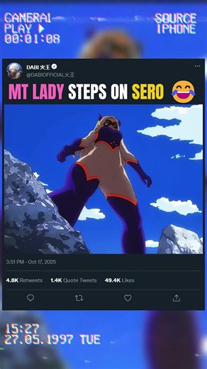 MT LADY STEPS ON SERO 😂 | #animeedit #myheroacademia #anime