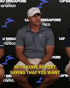"I've got a contract obligation out here to fulfill and then we'll see what happens." Brooks Koepka reacts to the rumors about his potential PGA Tour return. | GOLF.com