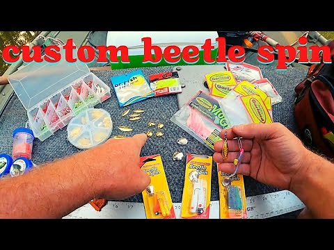 Johnson beetle spin CUSTOMIZED for Crappie fishing
