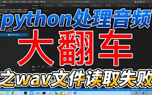 python处理音频大翻车之wav文件读取失败