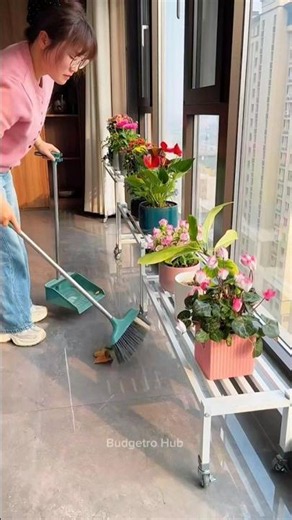 Move Heavy Plant Pots Easily Plant Stand with Wheels #shorts #GardeningTips #PlantStand