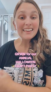 GRWM for our annual Halloween craft party! These are always soooo much fun! 🎃❤️ #grwm #getreadywithme #halloweenparty #halloween #spookyseason #craft #halloweencraft #candlemaking #fyp #foryou | Brienna Renee