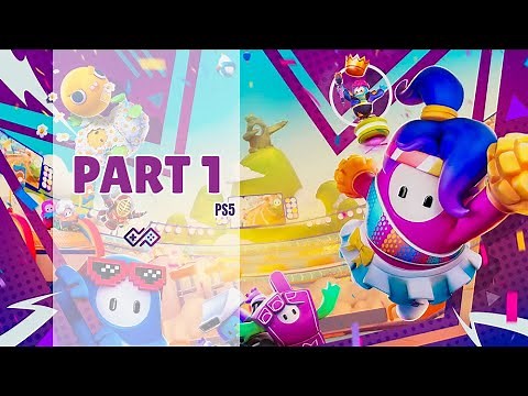 FALL GUYS (SS1) Free To Play - Playthrough No Commentary - Part 1 [PS5]