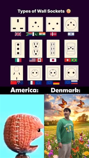 Shigiko on Instagram: "Types of Wall Sockets 😳"