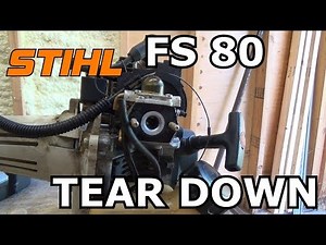 Stihl FS80 Carburetor removal for rebuild and ultrasonic cleaning