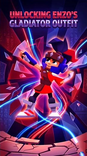 Unlocking Enzo's Gladiator Outfit in season hunt!!🛡️🗡️ #subwaysurfers #viral #gaming #music #outfit