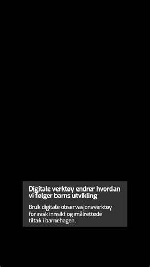 Info Vest Forlag on Instagram: "Slik bruker du digitale observasjonsverktøy i barnehagen: 1. Ha en klar plan for hva du skal observere – språk, sosial kompetanse eller lek. 2. Bruk digitale skjemaer for å samle data raskt og strukturert. 3. Del observasjonene med kolleger for å sikre felles forståelse. 4. Bruk innsikten til å tilpasse språkleker og aktiviteter. 5. Involver foreldrene med tydelig dokumentasjon i samtalene. Digitale verktøy gjør det enklere å følge barnas utvikling kontinuerlig og