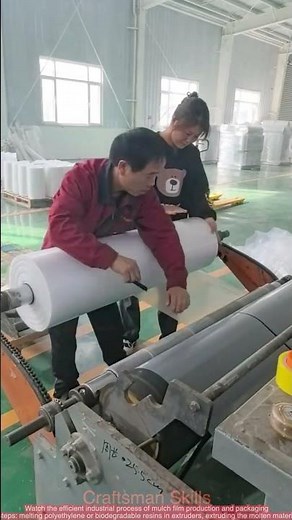 Mulch Film Production & Packaging: Full Factory Process