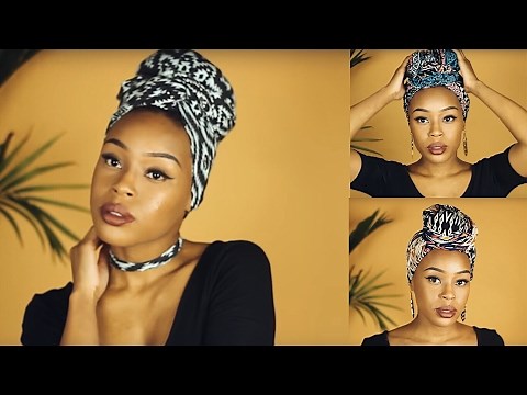 3 EASY DIY HEADWRAP STYLES USING T SHIRTS & LEGGINGS