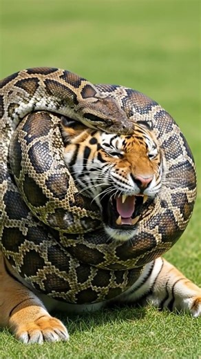 GIANT Python Attack TIGER | #animalrescue #wildlife #kindnessiscool #animals #rescueefforts