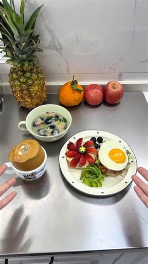 POV: A perfect start to a productive day 💫☕ #asmr #breakfast #cooking #food