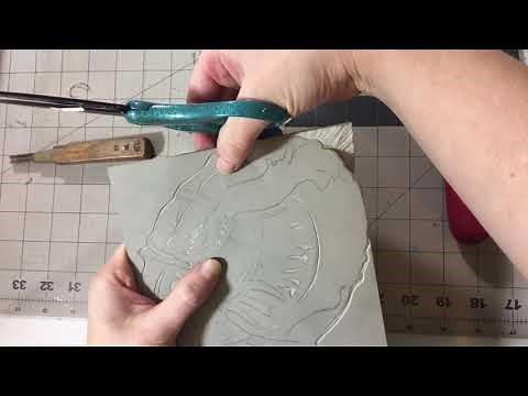 How to Cut Out a Shape from A Linoblock