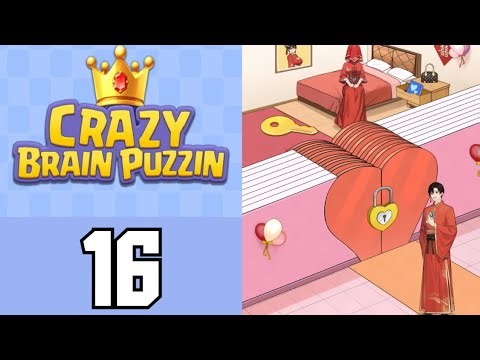 Crazy Brain Puzzle Level 16 Open Your Heart | Game Walkthrough