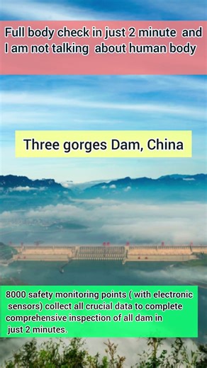 Fully Body Check in Just Two Minute of Three Gorges Dam