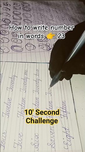 How to write number in words 👉 23 Spelling of 23 | 10 Sec Challenge #10secondschallenge #shorts #23