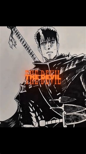 Berserk💀|Most Darkest Anime of All Time ⚔️|shooter Arts 07|#drawing #ytshorts #berserk #gutsberserk