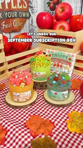Cider Mill Slime Unboxing! 🍏 September Subscription Box Reveal!