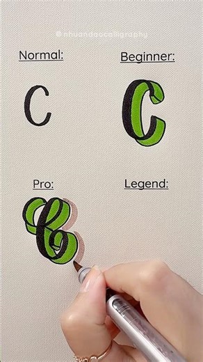 4 Ways to Letter C #calligraphy