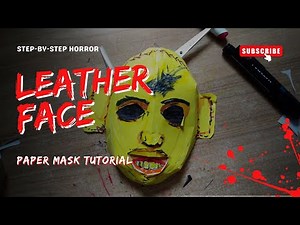 Easy Paper spooky mask | Leatherface Paper Mask Tutorial |