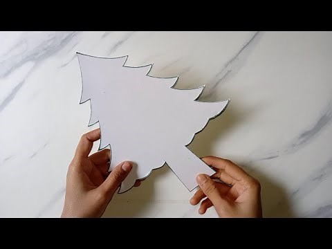 How to make Christmas tree. Easy Christmas ornaments. How to make Christmas tree from cardboard