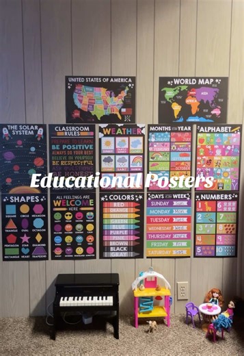 Engaging Educational Posters for Early Learning