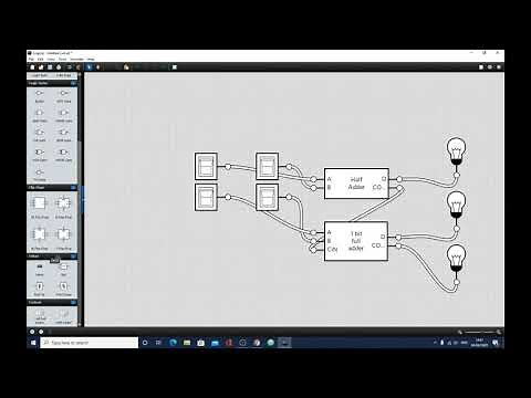 Making an 8 bit adder in logic.ly