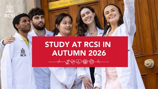 RCSI students enjoy the best possible learning experience. Our programmes are exciting, innovative and future-focused. During your education journey, we work with you to ensure that you achieve your full academic potential. Applications are now open to study Advanced Therapeutic Technologies, Dentistry, Medicine, Pharmacy and Physiotherapy at RCSI in autumn 2026. Visit our website to learn more! | RCSI Student Life