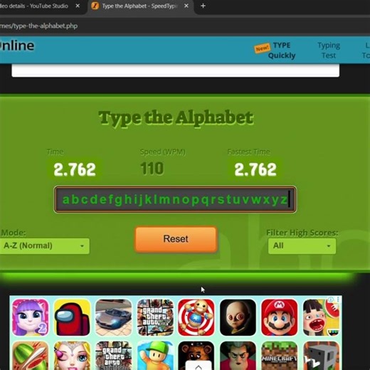 2 Seconds A-Z Typing Challenge 😱⚡ | Can You Beat Me?
