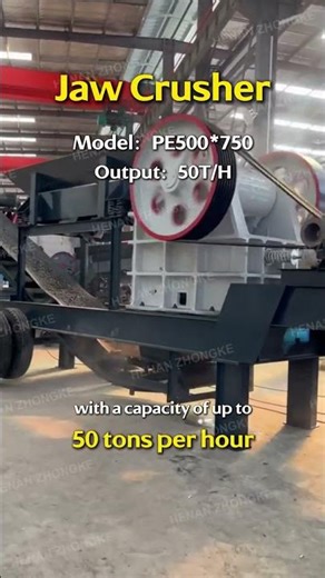 Zhongke PE 500*750 Jaw Crusher | 50 TPH Crushing Plant for Hard Stone/Granite