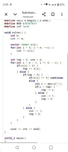 A. Zhily and Array Operating || Div2 || Codeforces Solution in C++